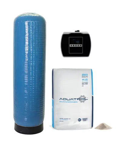 [sys-zx55-580ft-1465a] Filtro de Zeolita Aquatrol SYS-ZX55-580FT-XT-1465A 3 ft³ con Válvula Digital