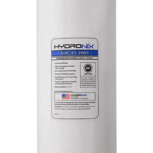[SDC-45-2005 4.5" X 20] Cartucho Sedimentos Hydronix SDC-45-2005 4.5" x 20" 5 Micras Big Blue