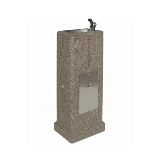 [DF-38] bebedero de piedra bohlmann upright concrete pedestal drinking fountain