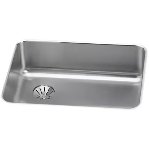 [ELUH2317LPD] lustertone® classic stainless steel 25-1/2" x 19-1/4" x 8" single bowl undermount sink with left perfect drain®