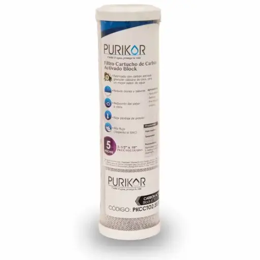 [PKCCTO2.5X10X5] PKCCTO2.5X10X5-cartucho carbon activado bloque cto 10x2.5" 5 micras